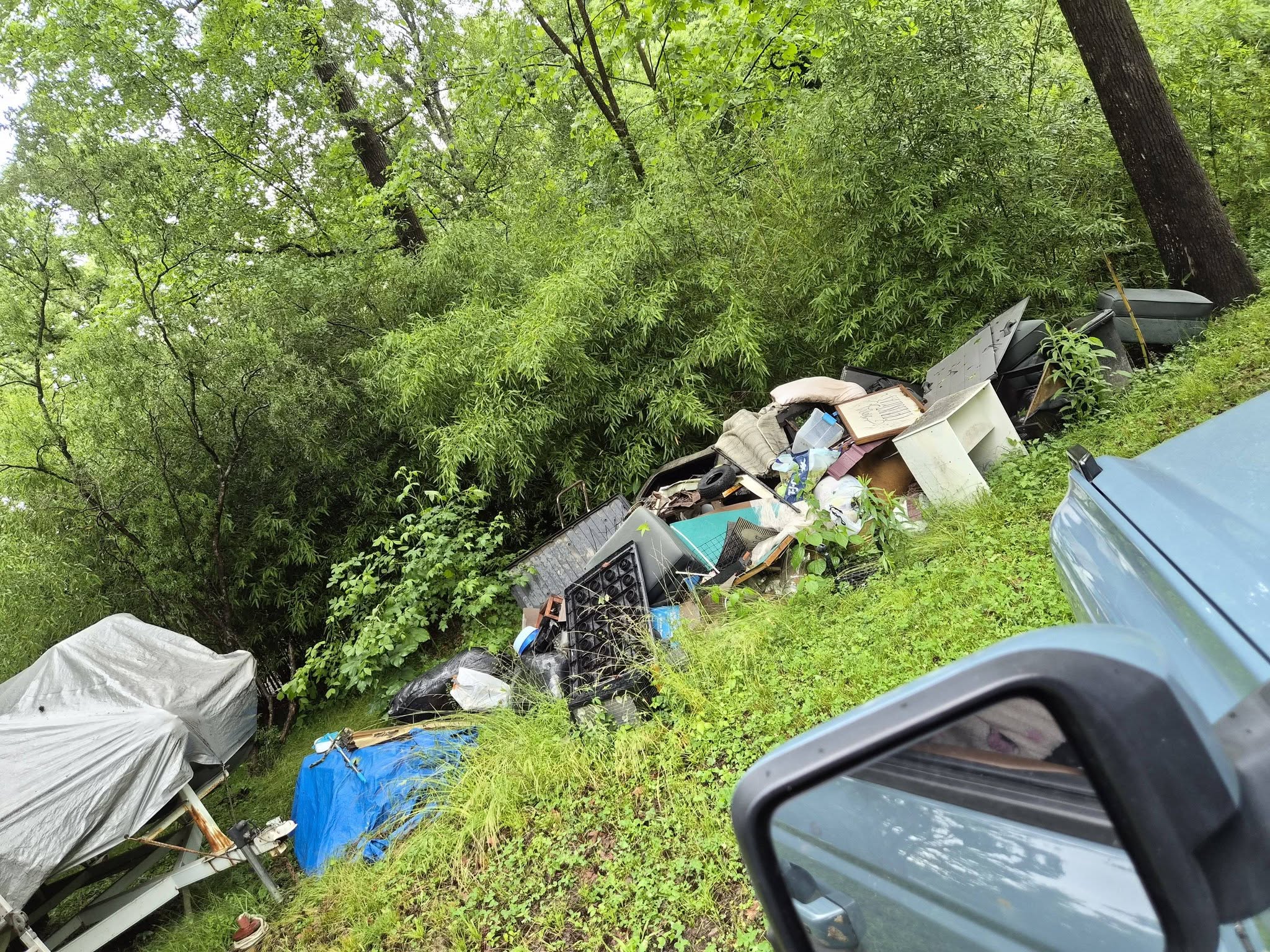 Junk removal project before cleanup in Hot Springs Arkansas